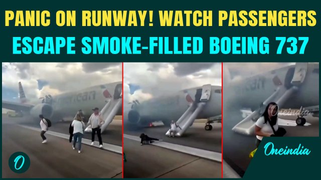 American Airlines Boeing 737 Max 8 Bursts into Flames: Passengers Run in Panic at Denver Airport