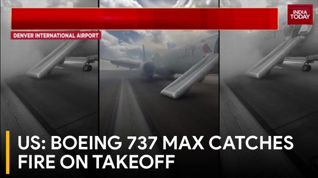 Boeing 737 MAX landing gear catches fire on runway in US, 179 onboard evacuated