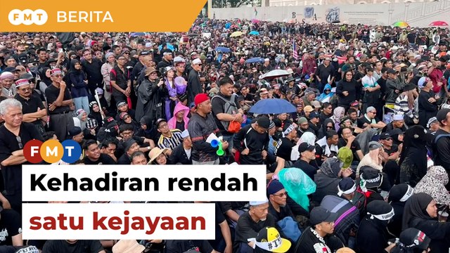 Kehadiran rendah himpunan ‘Turun Anwar’ kejayaan buat kerajaan perpaduan, kata penganalisis