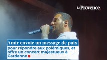 Amir chante la paix à Gardanne