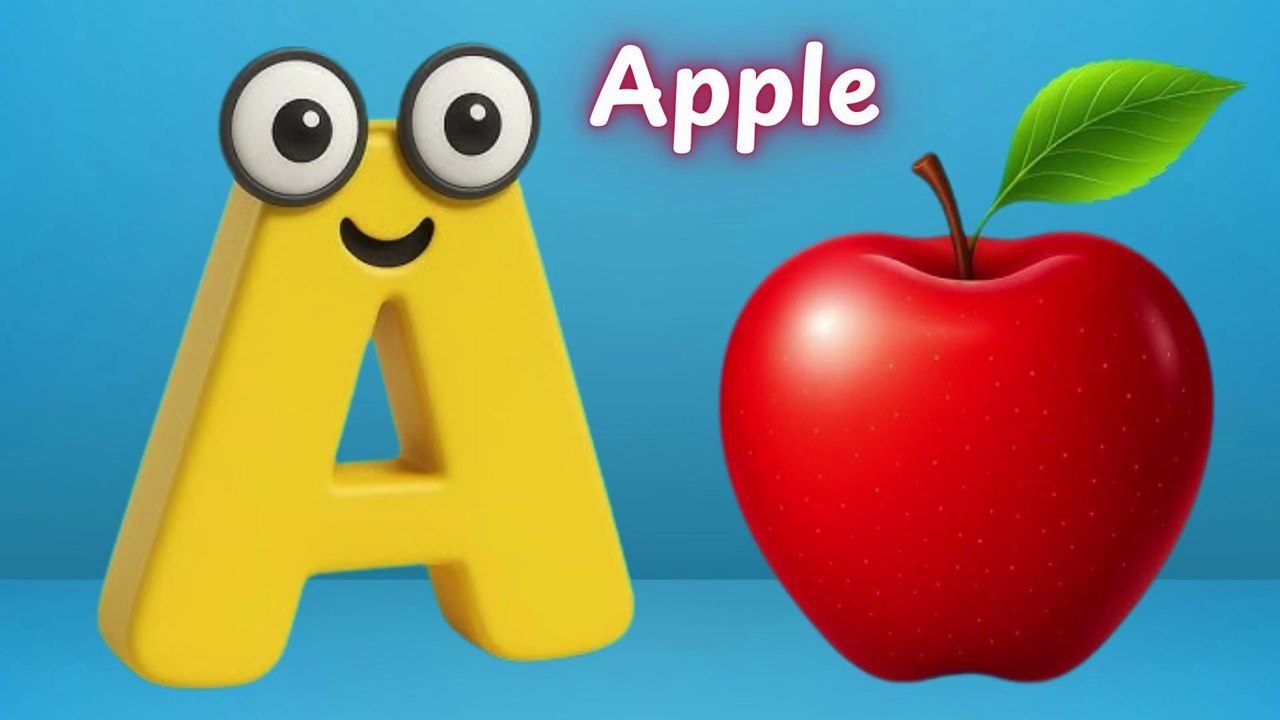 A for Apple | Alphabet Song for Kids | Learn ABC with Fun Animation ...