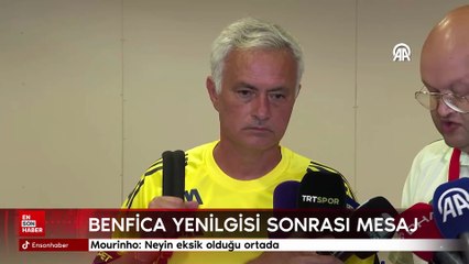 Jose Mourinho: Neyin eksik olduğu ortada
