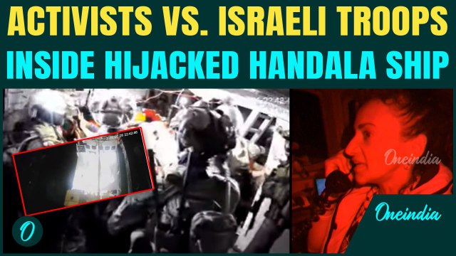 Inside VIDEO of Hijacked Handala Ship: Tense Showdown between Activists & IAF—'Stand 'Down NOW!'