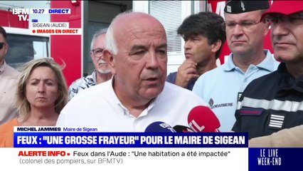 Feux dans l'Aude: "La population était relativement effrayée", explique le maire de Sigean
