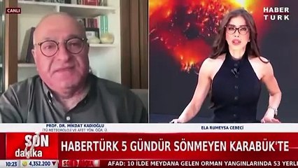 Habertürk yayınında dikkat çeken anlar