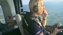 Bakan Uraloğlu, helikopterle yangın bölgesini havadan inceledi