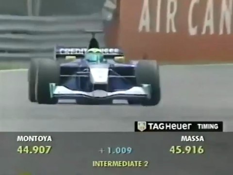 F1 – Felipe Massa (Sauber Ferrari V10) lap in qualifying – Canada 2002