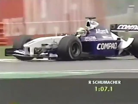 F1 – Ralf Schumacher (Williams BMW V10) lap in qualifying – Canada 2002