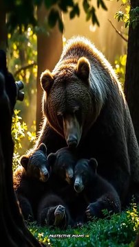 How Bear Mothers Raise Their Cubs – Nature’s Fierce & Loving Protectors 🐻❤️