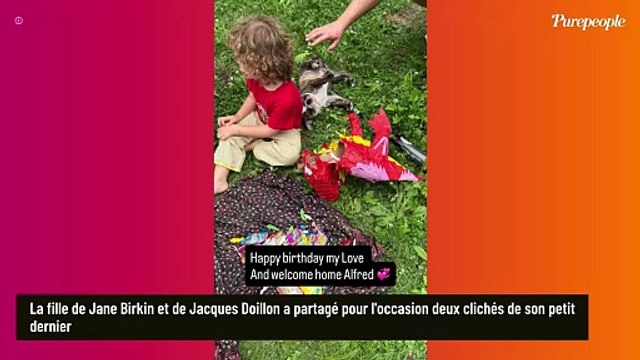 Jane Birkin : Laszlo, son petit-fils de 3 ans, déjà grand ! Il a hérité d’un détail physique de ses célèbres parents