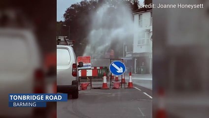 Huge water leak in Barming