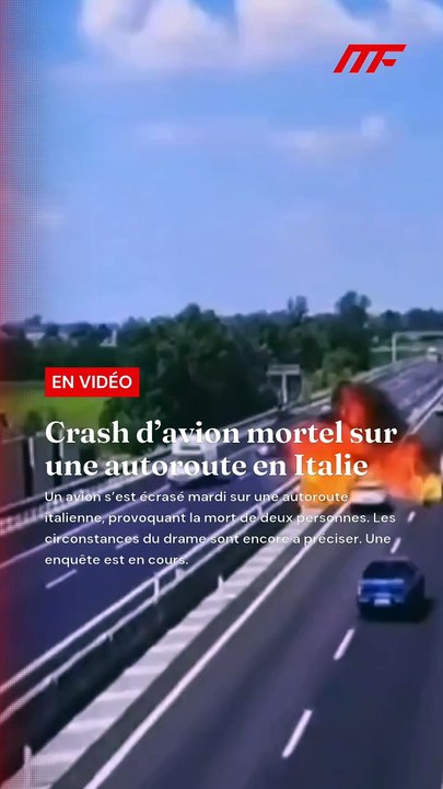 🇮🇹✈️ FLASH – Crash d’avion mortel sur une autoroute en Italie Un avion s’est écrasé mardi sur une autoroute italienne, provoquant la mort de deux personnes 😔🚨  👉 Les circonstances du drame sont encore à préciser. Une enquête est en cours.