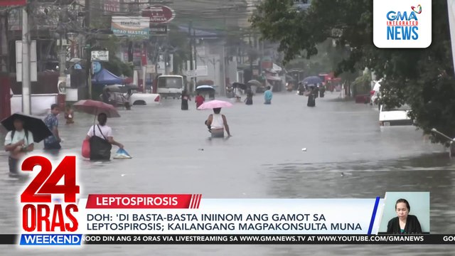 Mga lumusong sa baha, nangangamba sa banta ng Leptospirosis | 24 Oras Weekend