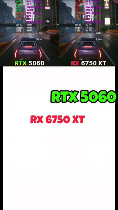 RTX 5060 vs RX 6750 XT - Which is better #nvidia #amd #rx6750xt #rtx5060 #geforce #rtx #gaming