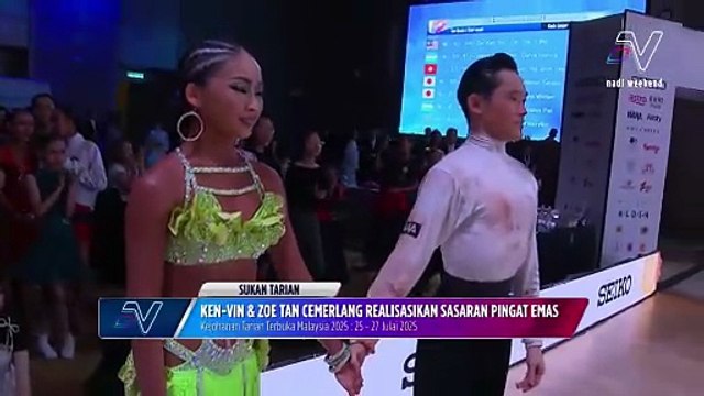 Ken Vin dan Zoe Tan terus harumkan nama negara raih emas dalam kategori B21 Ten Dance Asia