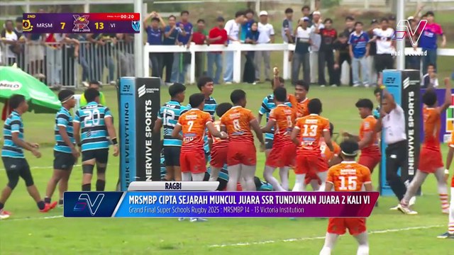 MRSM Balik Pulau muncul Juara SSR 2025 menewaskan Victoria Institution dengan keputusan 14-13