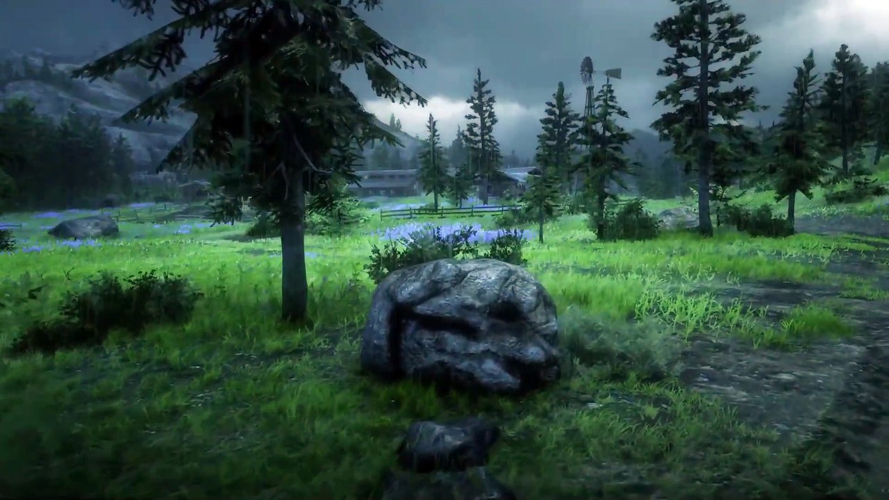 Sons de pluie et tonnerre dans un village magnifique  | Pluie forte pour sommeil profond