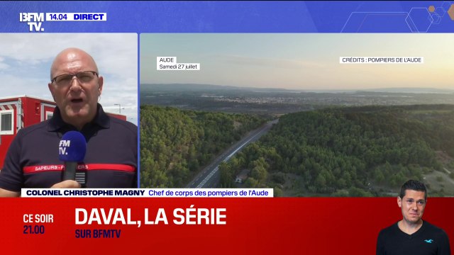 Près de 600 sapeurs-pompiers encore engagés pour surveiller l'incendie dans l'Aude