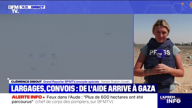 Largages et convois... L'aide humanitaire arrive à Gaza