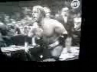 TRIPLE H vs Orton in a last man standing match