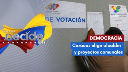 Fiesta democrática en la capital por las elecciones municipales venezolanas