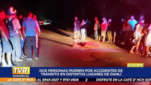 Dos personas fallecen por accidente de tránsito en distintos lugares de Danlí
