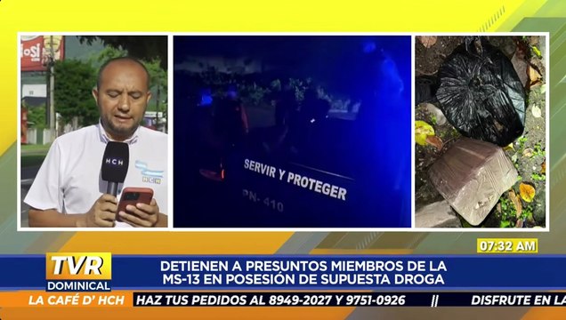 Detienen a presuntos miembros de la MS-13 en posesión de supuesta droga en SPS