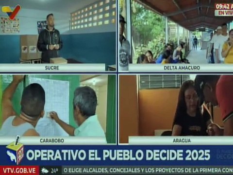 Féminas del edo. Aragua participan en comicios electorales que se celebran a nivel nacional