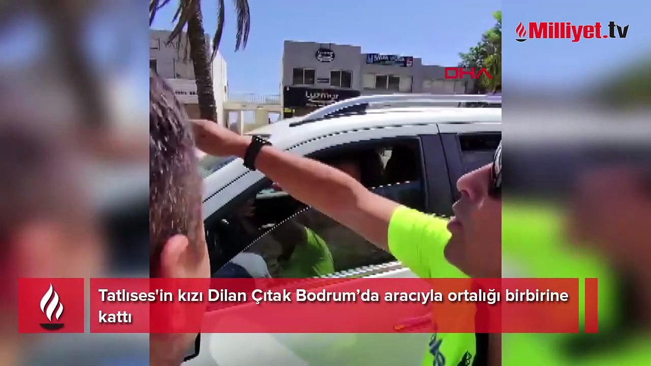 Şoke eden anlar ortaya çıktı! Dilan Çıtak, polisin üzerine araba sürdü