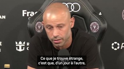 Inter Miami - Mascherano critique la suspension de Messi : "Et si ce match avait été à l’extérieur ?"