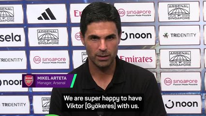 Arteta delighted by the signing of 'fantastic' Gyokeres