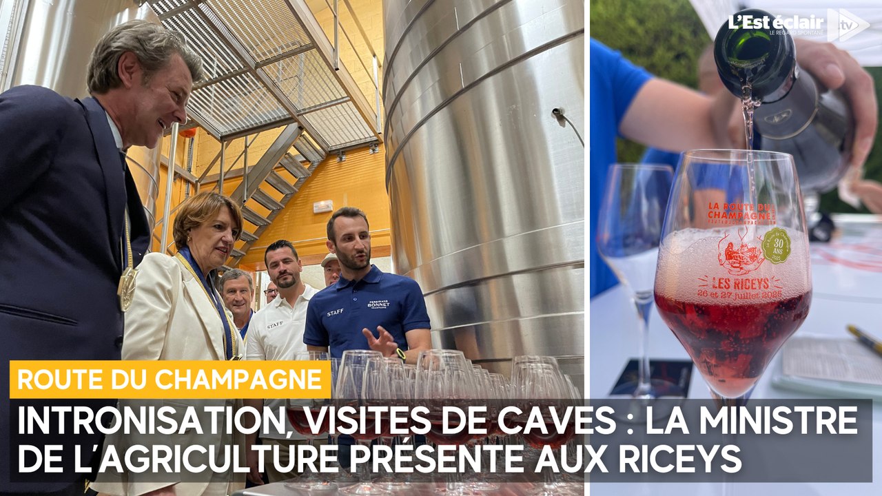 La ministre de l'Agriculture s'est rendue aux Riceys pour la Route du champagne