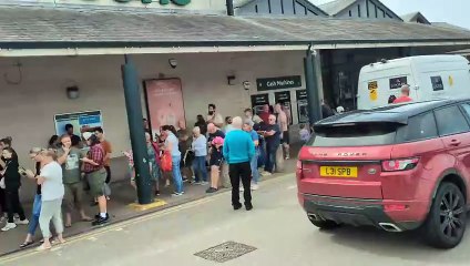 Customers were evacuated from the Morrisons store at Treloggan