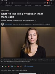 What it's Like with no Inner Dialogue?!? Article Review