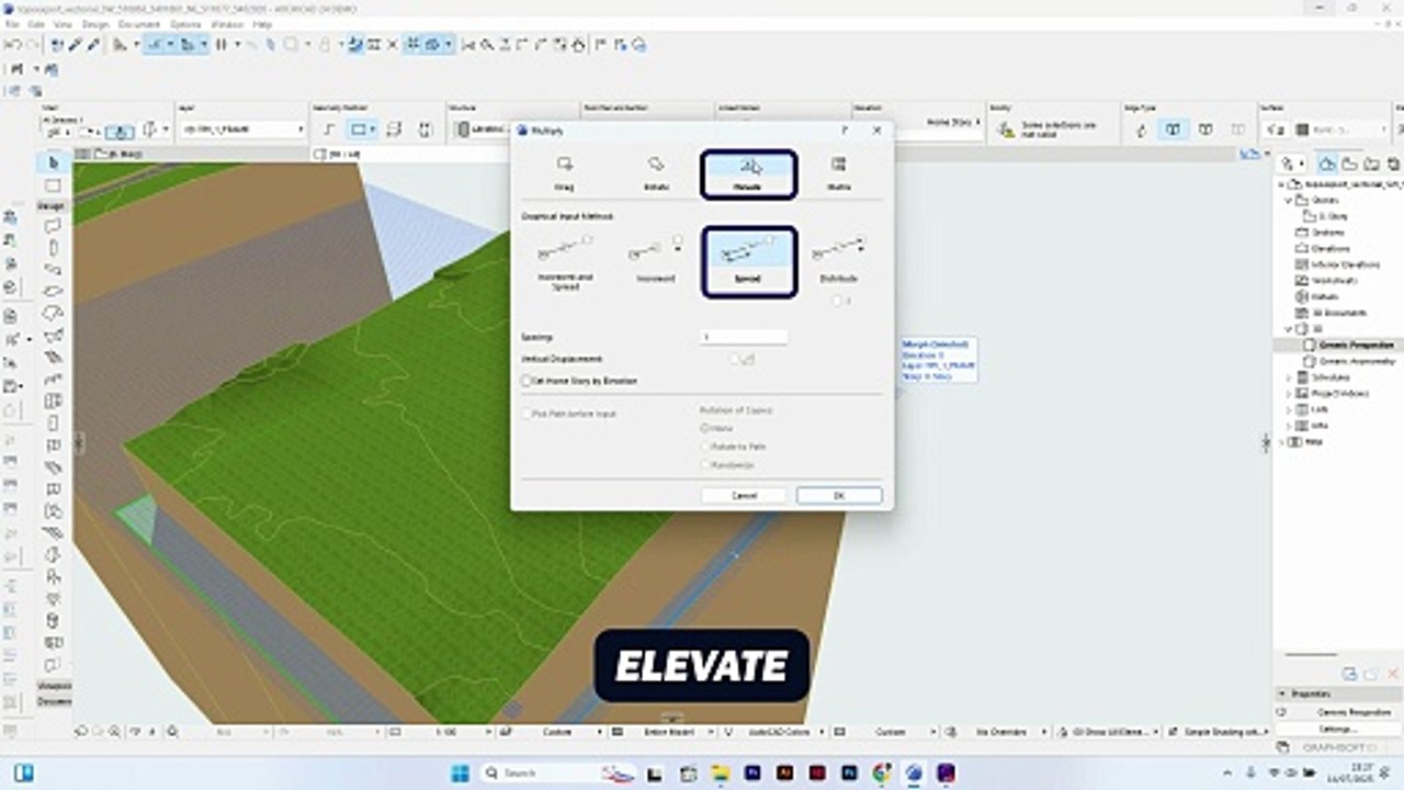 Archicad - Create Native 3D Contour Lines from a DXF Terrain (Accurate DTM Modeling)