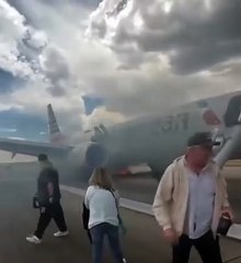 BREAKING: PLANE CATCHES FIRE ON RUNWAY IN DENVER, COLORADO ⚠️