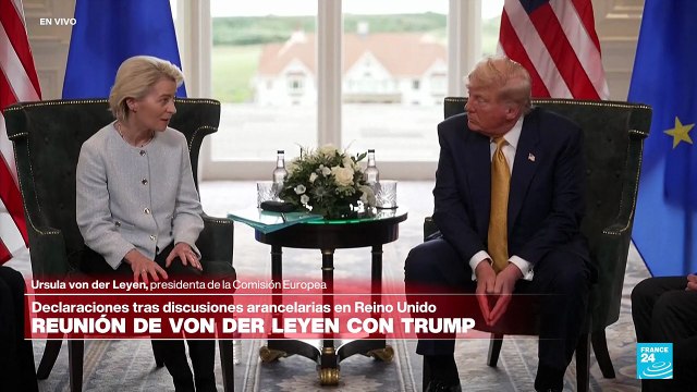 Esperamos un buen resultados de las discusiones : Trump previo a reunión con Von der Leyen