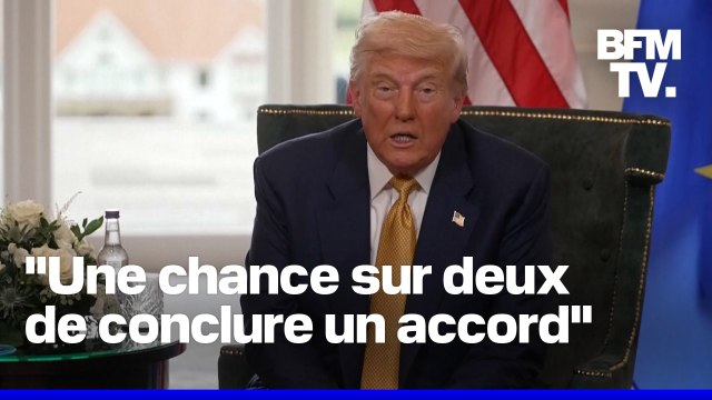 Droits de douane: l'échange en intégralité de Donald Trump et d'Ursula von der Leyen avec la presse