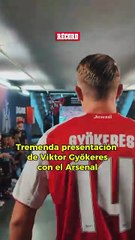 LA BOMBA DEL MERCADO El Arsenal presentó al delantero más matón de Europa, Viktor Gyökeres,