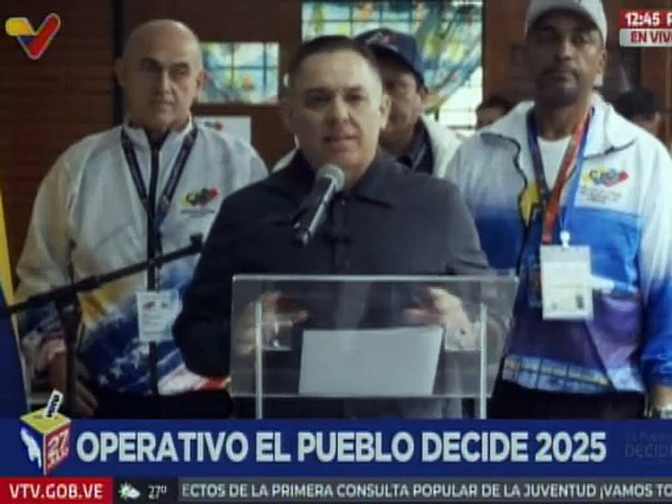 Vpdte. del CNE Carlos Quintero reporta apertura del 100% de las mesas electorales a nivel nacional