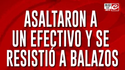 Asaltaron a un efectivo y se resistió a balazos: hay un delincuente muerto
