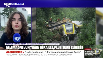 Allemagne: un train déraille et fait plusieurs blessés
