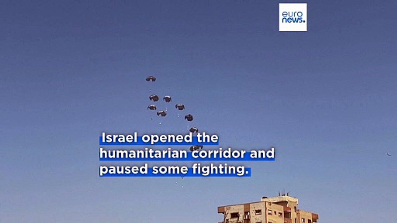 More aid dropped by plane over Gaza Strip amid concerns over worsening humanitarian situation