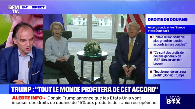 Droits de douane : accord entre États-Unis et UE - 27/07
