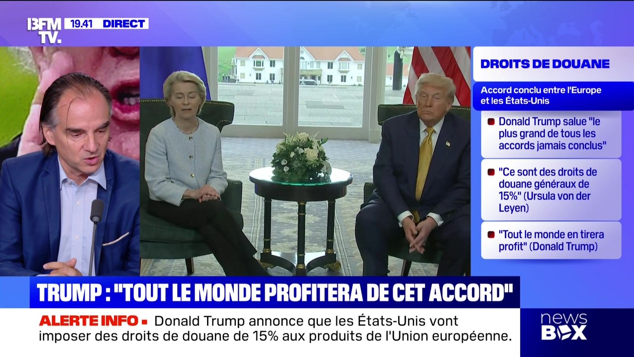 Droits de douane : accord entre États-Unis et UE - 27/07
