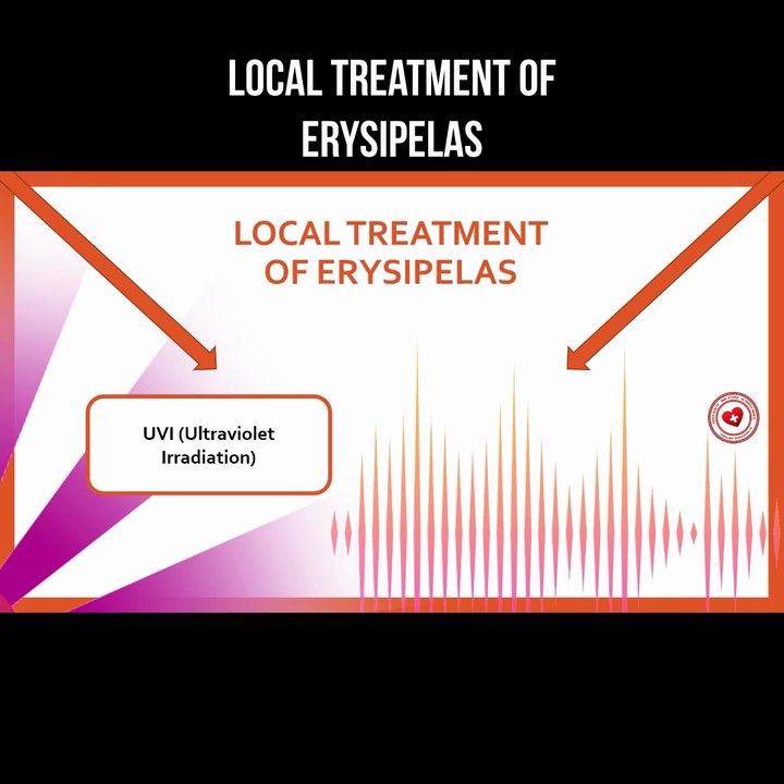 Local treatment of erysipelas