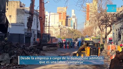 Desde la empresa a cargo de la demolición admiten que es una labor compleja