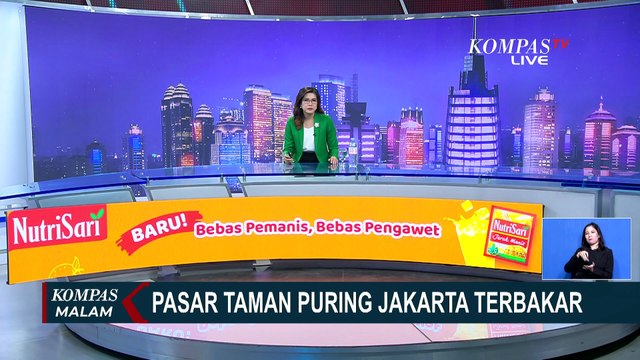 Kebakaran Pasar Taman Puring, Rute Bus Transjakarta Sempat Terganggu | KOMPAS MALAM