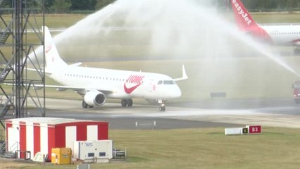 'Home' - European champions touchdown in England