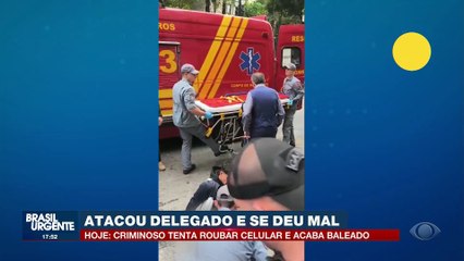 Ladrão de celular tenta roubar delegado e se dá mal